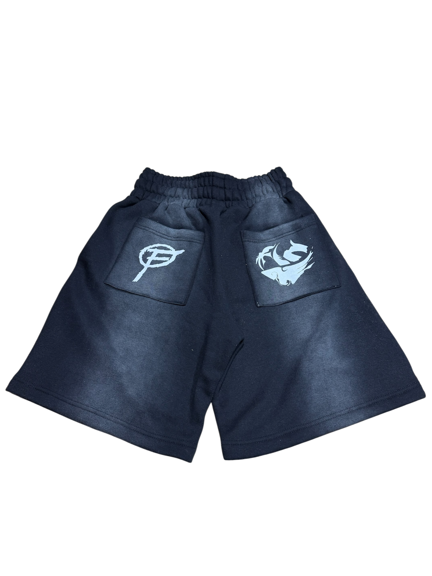 "Black Licorice" Fine Racer Sweatshorts