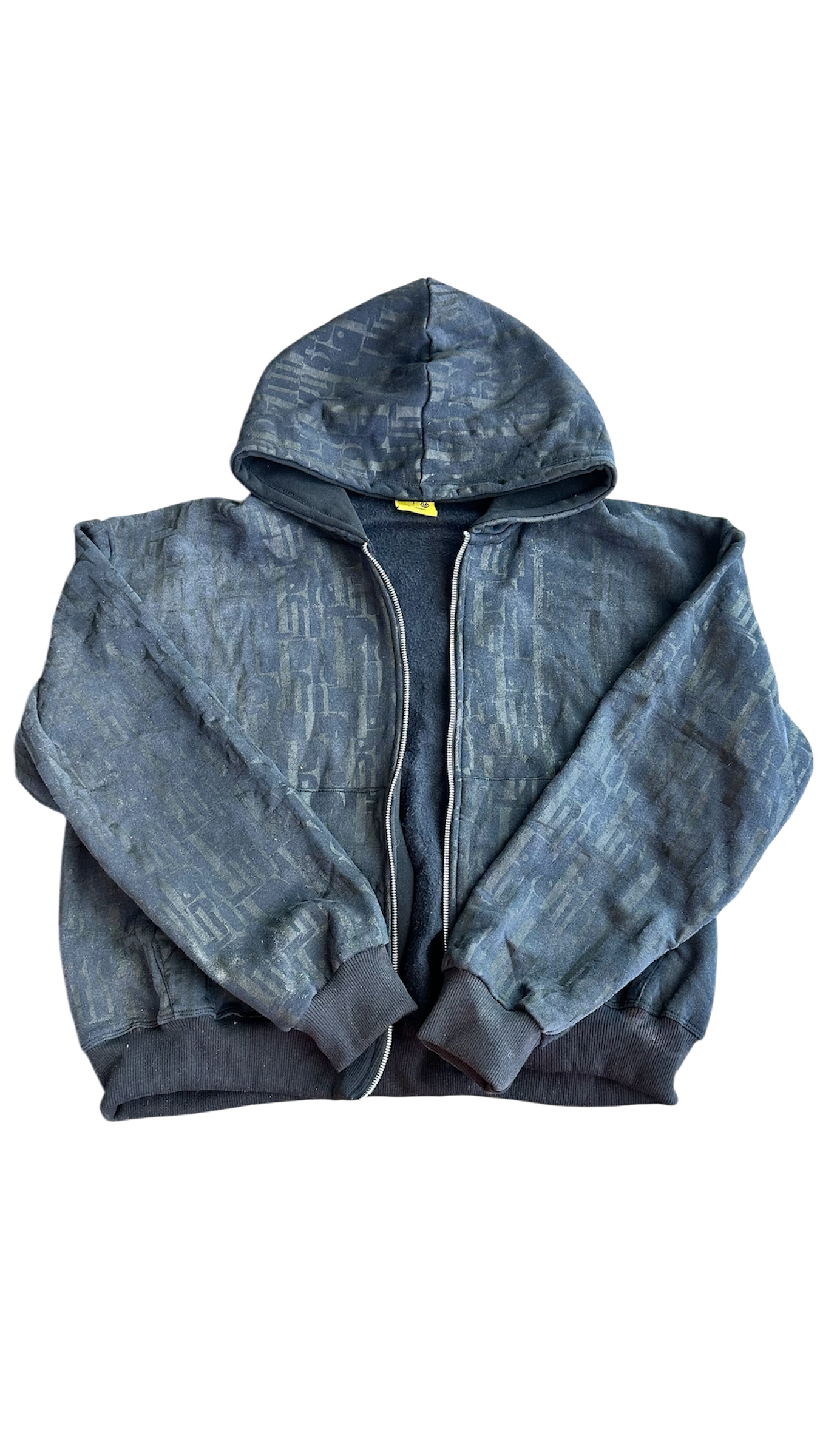 BLACK LICORICE “FIOR” ZIP-UP