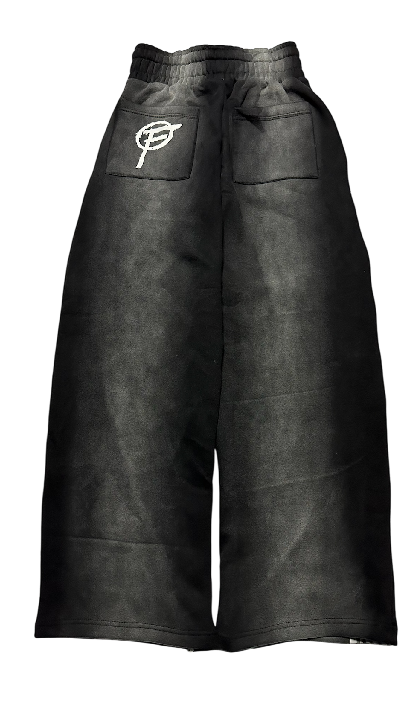 Black Fine "Racer" Sweatpants