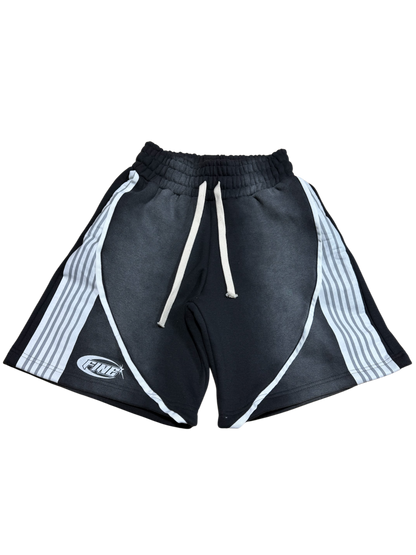 "Black Licorice" Fine Racer Sweatshorts