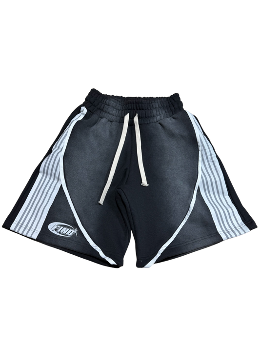 "Black Licorice" Fine Racer Sweatshorts