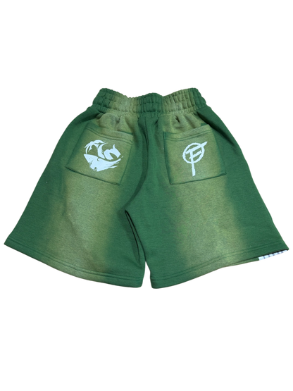 "Olive" Fine Racer Sweatshorts