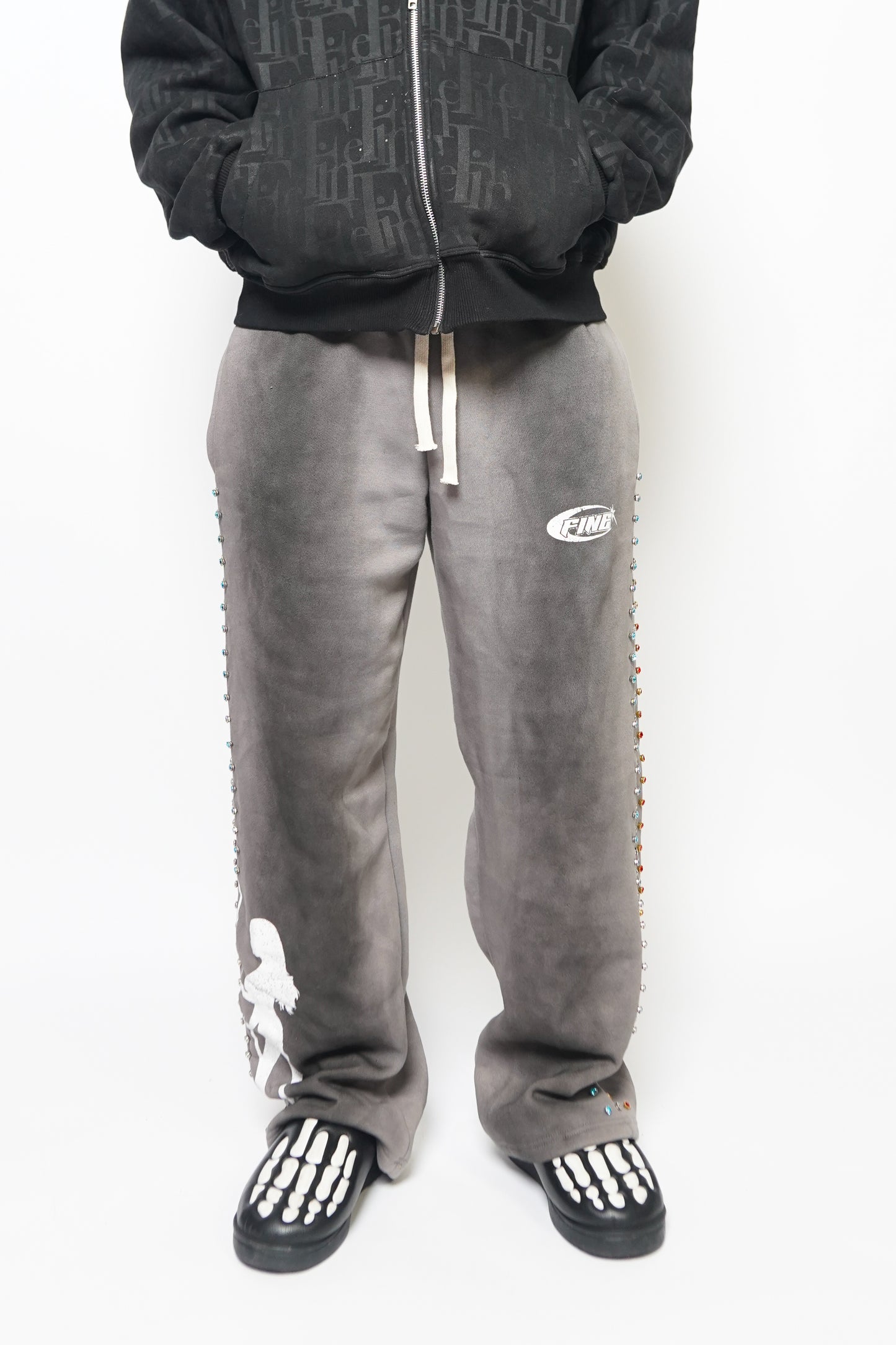 "SMOKE" FINE SHYT GEMSTONE SWEATPANTS