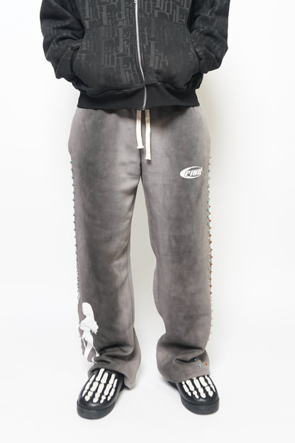 "SMOKE" FINE SHYT GEMSTONE SWEATPANTS