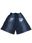 "Black Licorice" Fine Racer Sweatshorts