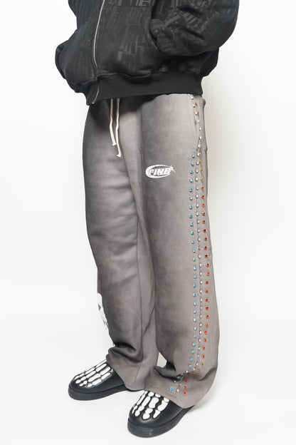 "SMOKE" FINE SHYT GEMSTONE SWEATPANTS
