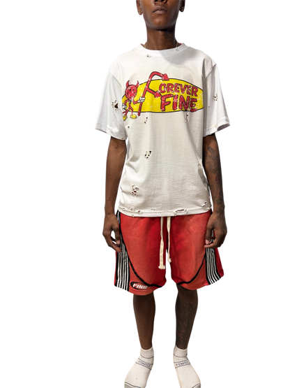 "Red Cherry" Fine Racer Sweatshorts