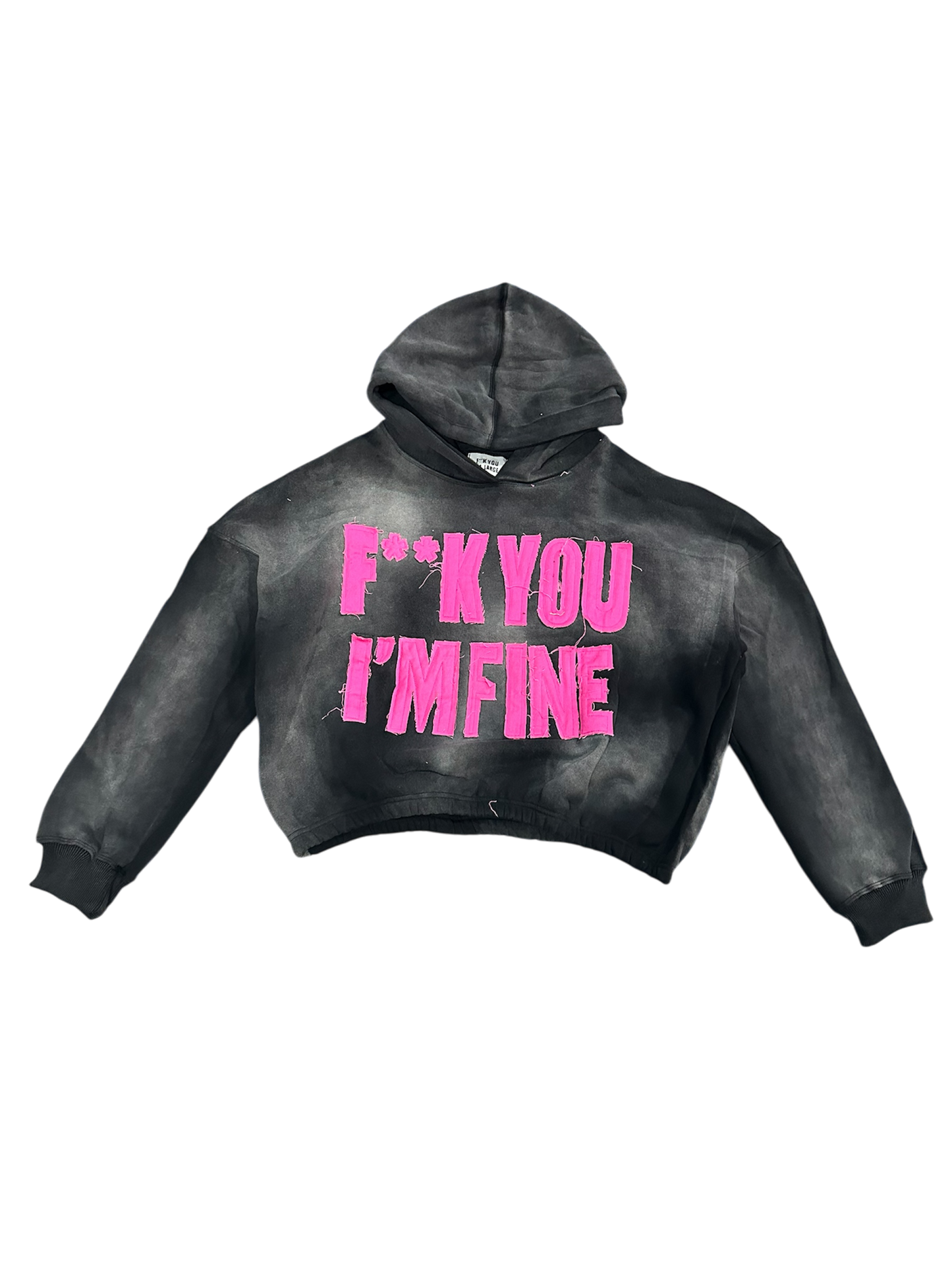 BLACK “F!!K U” HOODIE