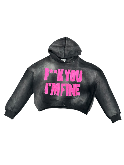 BLACK “F!!K U” HOODIE