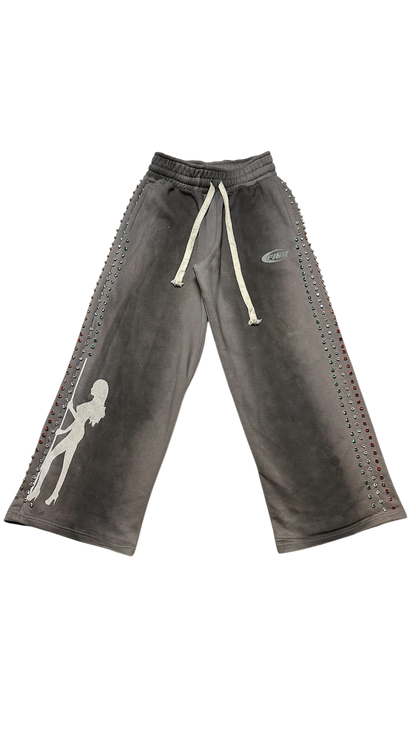 "SMOKE" FINE SHYT GEMSTONE SWEATPANTS