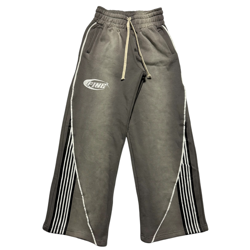 Grey Smoke Fine "Racer" Sweatpants