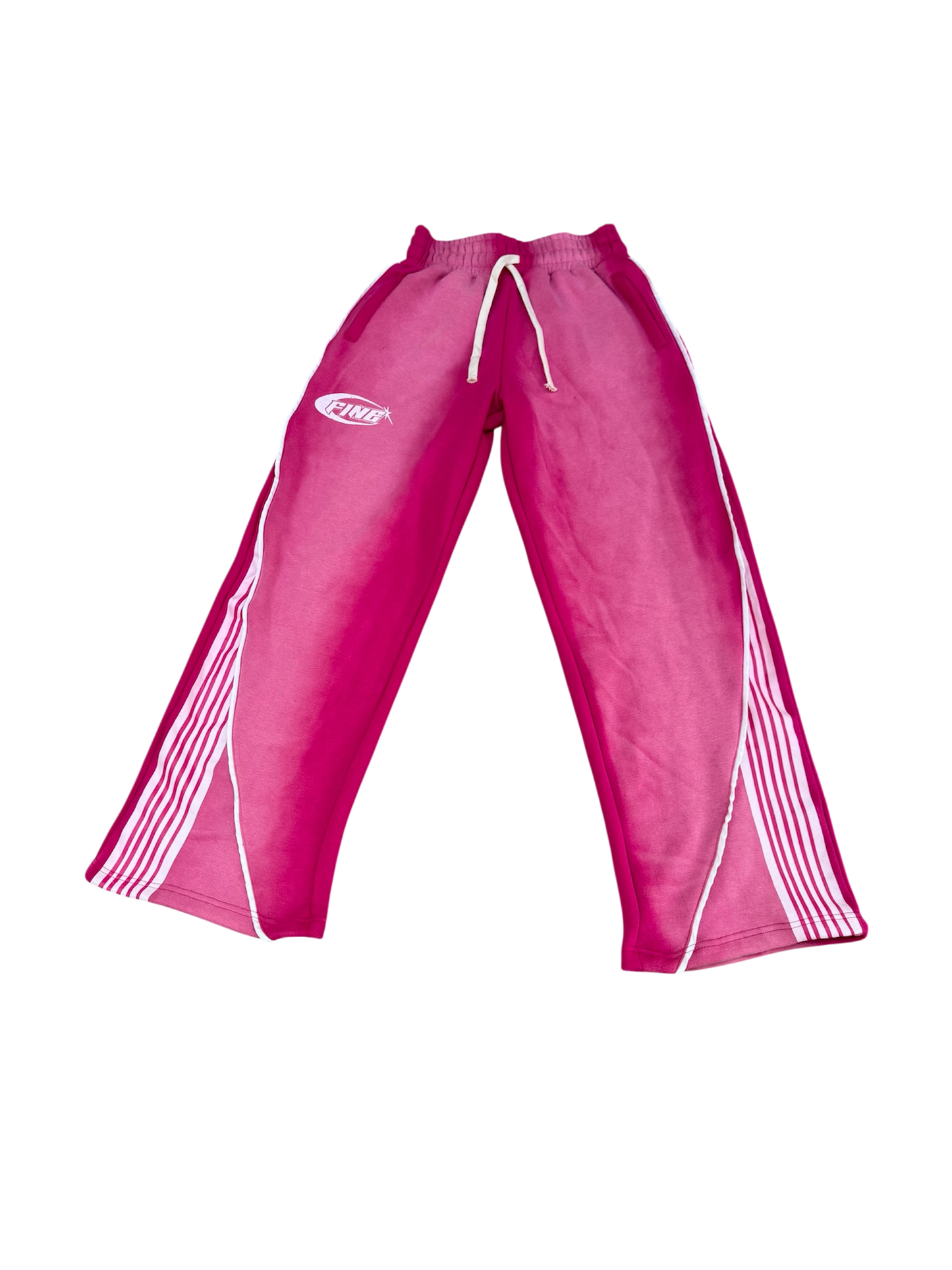 Pink Fine "Racer" Sweatpants