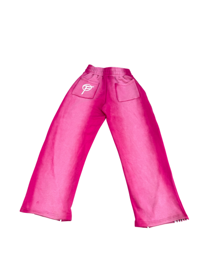 Pink Fine "Racer" Sweatpants