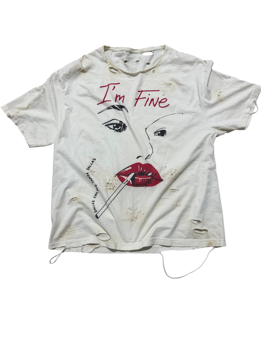 "Im Fine" Smoke Tee