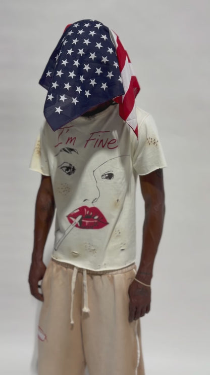 "Im Fine" Smoke Tee